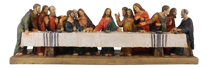 Ebros Da Vinci The Last Supper Of Jesus and Disciples Holy Communion Figurine 12.25"L