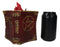 Pentagram Star Green Dragon of Bibliography On Spell Book With LED Fire Breath
