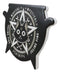 Set Of 4 Wicca Occult Black Cat Catnip Pentagram Cauldron Ceramic Cork Coasters