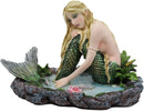 Ebros Young Maiden Mermaid by The Lagoon Statue Nautical Mermaid Figurine 7.25"W