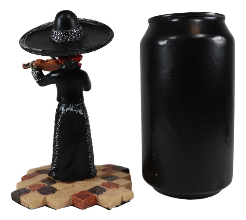 Mariachi Band Lady Skeleton Folk Music Violinist Figurine Day Of The Dead Decor