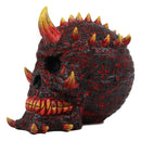 Ebros Hell Inferno Fire Cyclops Skull Statue Greek One Eyed Demon with Horns Figurine
