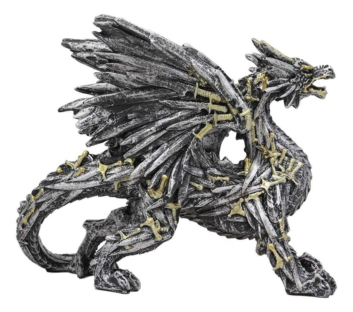 Legend Of The Swords Valyrian Blades Roaring Dragon Statue 8"L Dungeons Dragons
