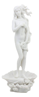 Ebros Gift Birth of Venus Statue Inspired by Botticelli Figurine of Aphrodite Making Up The Uffizi Museum Decor Sculpture Greek Roman Gods and Goddesses Theme Off White Resin - Ebros Gift