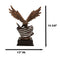 Patriotic Wings of Glory Bald Eagle With Old Faithful American Flag Figurine