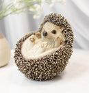 Lifelike Realistic Spinal Mammal Baby Hedgehog Lying On Back Decorative Figurine