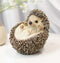 Lifelike Realistic Spinal Mammal Baby Hedgehog Lying On Back Decorative Figurine