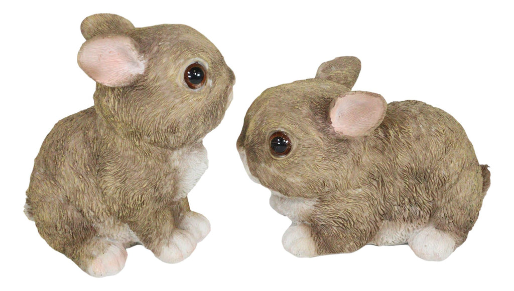 Cute Rabbit 5129 Set Of 2 Whimsical Cute Baby Bunny Rabbits Pet Pal Fairy Garden Figuri ...