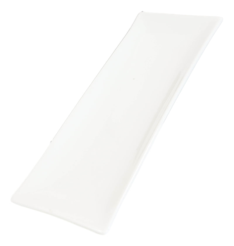 Pack Of 4 Modern White Porcelain Sushi Appetizer Dessert Platter Plates 10"L