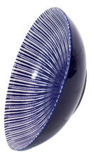 Pack Of 6 Modern White Blue Geometric Focus 12oz Rice Soup Sauce Meal Wide Bowls