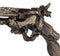 Rustic Western Faux Distressed Wood Six Shooter Revolver Gun Pistol Wall Decor