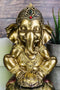 Vastu Hindu Elephant God Baby Ganesha Ganapati With Hands On Cheek Figurine