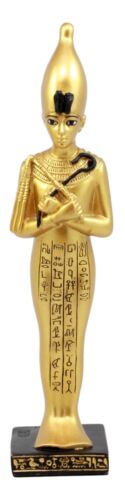 Egyptian Ushabti Funerary Figurine Shawabti Pharaoh With Hieroglyphs Statue