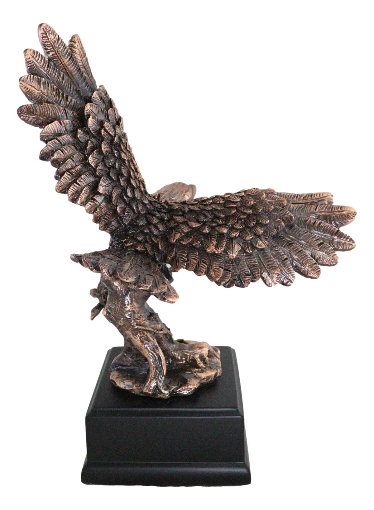 Wings of Glory Heraldic Bald Eagle Soaring Majestically Figurine With Base