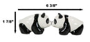 Ceramic Kissing Giant Panda Bears Salt And Pepper Shakers Holder Figurine Set