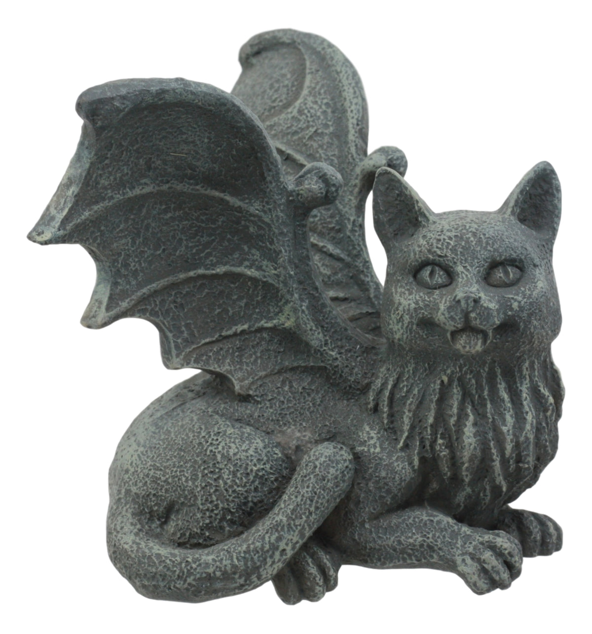 Ebros Gothic Winged Cat Gargoyle Shelf Sitter Statue 4" Wide PC Monitor Topper Decor Figurine - Ebros Gift