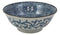 Japan Made Blue & White Ming Style Floral Blossoms Ceramic Soup Bowls Pack of 4