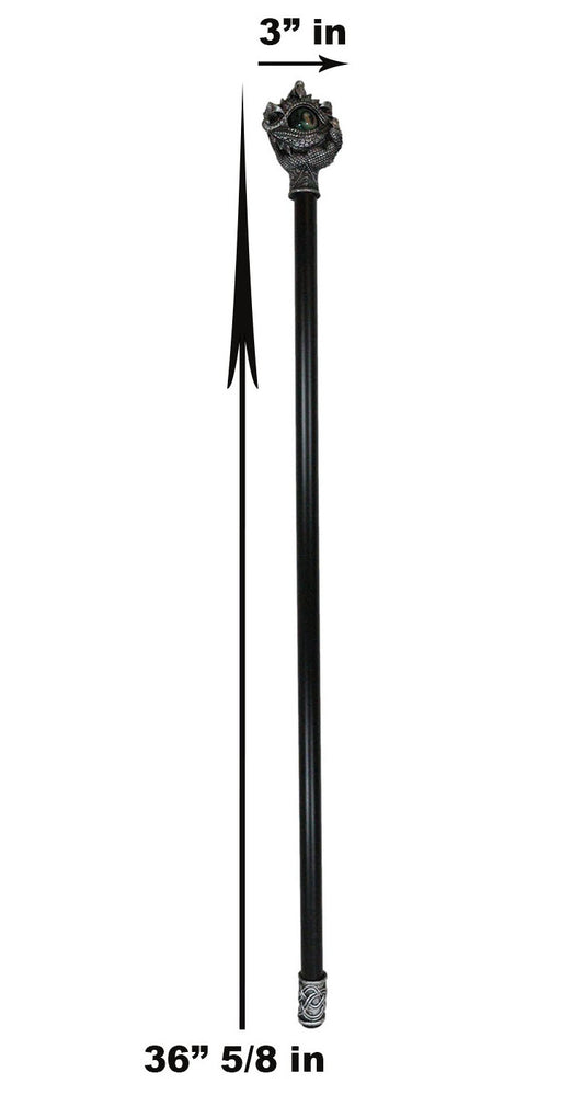 Fantasy Ocular Evil Eye Of Sauron And Dragon Claws Swagger Cane Cosplay Stick