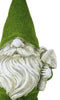 Large Whimsical Green Thumb Gnome With Shovel Garden Statue In Artificial Moss