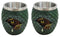 Green Khaleesi's Dragon Scale Egg With Wyrmling Small Cups Shot Glass Set Of 2