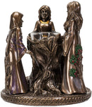 Ebros Triple Goddess Mother Maiden Crone Candle Holder Home Decor Figurine