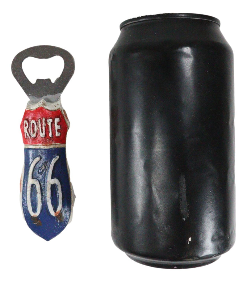 Pack of 3 Vintage Route 66 Highway Sign Nostalgic Hand Bottle Cap