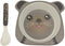 Sea Otter 5 Piece Organic Bamboo Dinnerware Set For Kids Children Toddler Baby