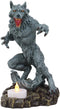 Ebros Gothic Werewolf Tea Light Candle Holder Statue Lycan Wolf Man Figurine