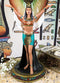 Ebros Egyptian Goddess Isis Standing W/ Open Wings Side Table Lamp  Statue 18"H