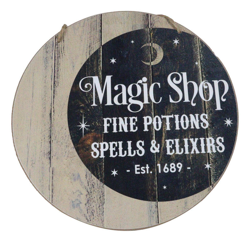 Wicca Witch Magic Shop Fine Potions Spells & Elixirs MDF Wood Wall Sig ...