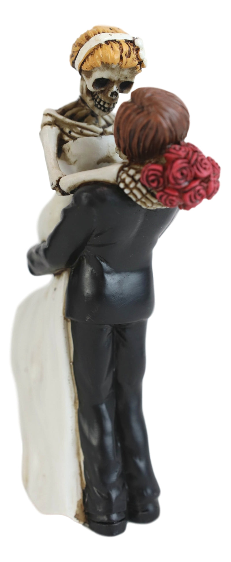 Love Never Dies Day Of The Dead Wedding Skeletons Groom Lifting Bride Figurine