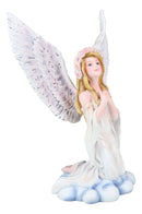 Ebros Inspirational Praying Angel of Hope On Heavenly Clouds Figurine Prayer