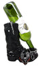 Ebros Gift Chained Biker Skull Death Angel Boot Wine Holder Figurine 8.5"H