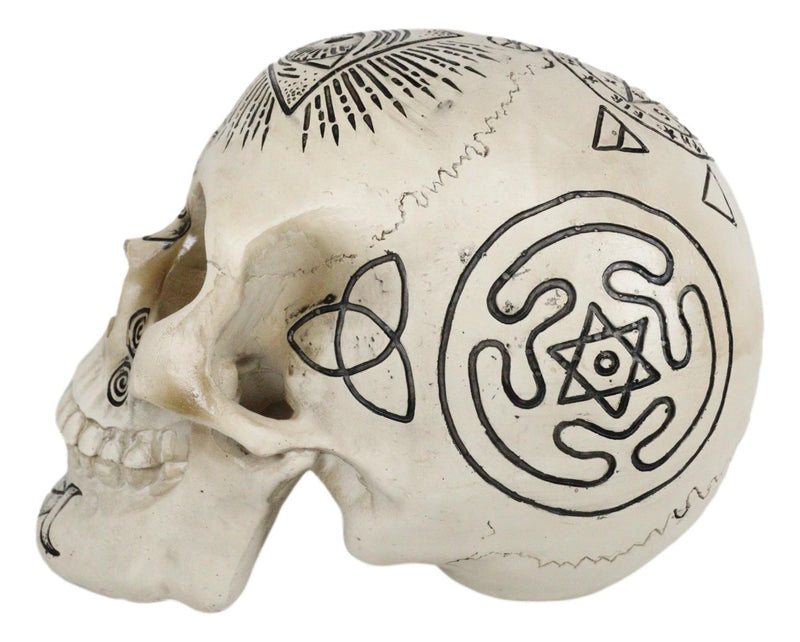 Ebros Eye Of Provision Triple Moon Paranormal Metaphysical Witchcraft Skull Figurine