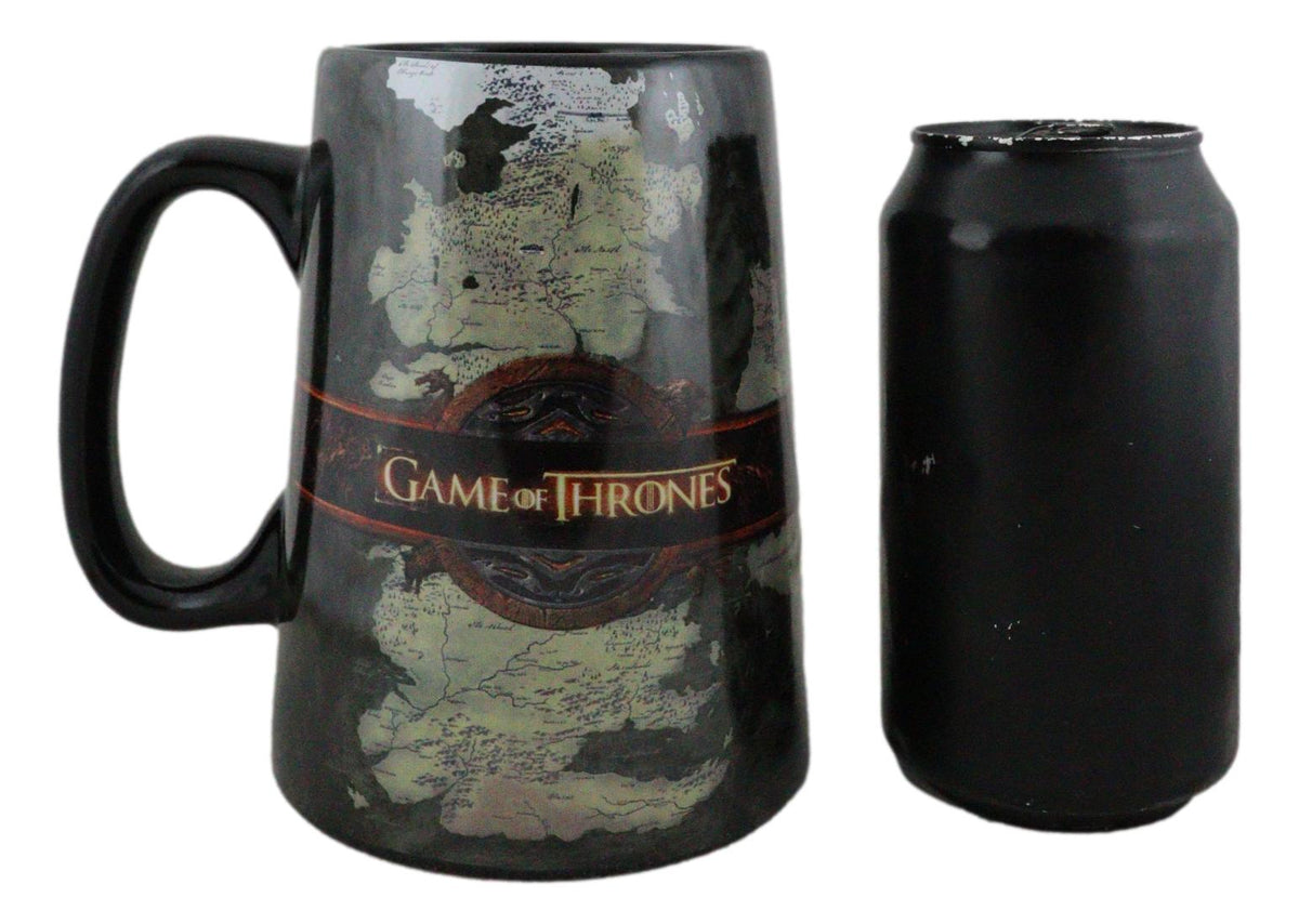 Ebros HBO Series Game Of Thrones Map Of Westeros And Essos Ceramic Mug 5.5"Tall - Ebros Gift