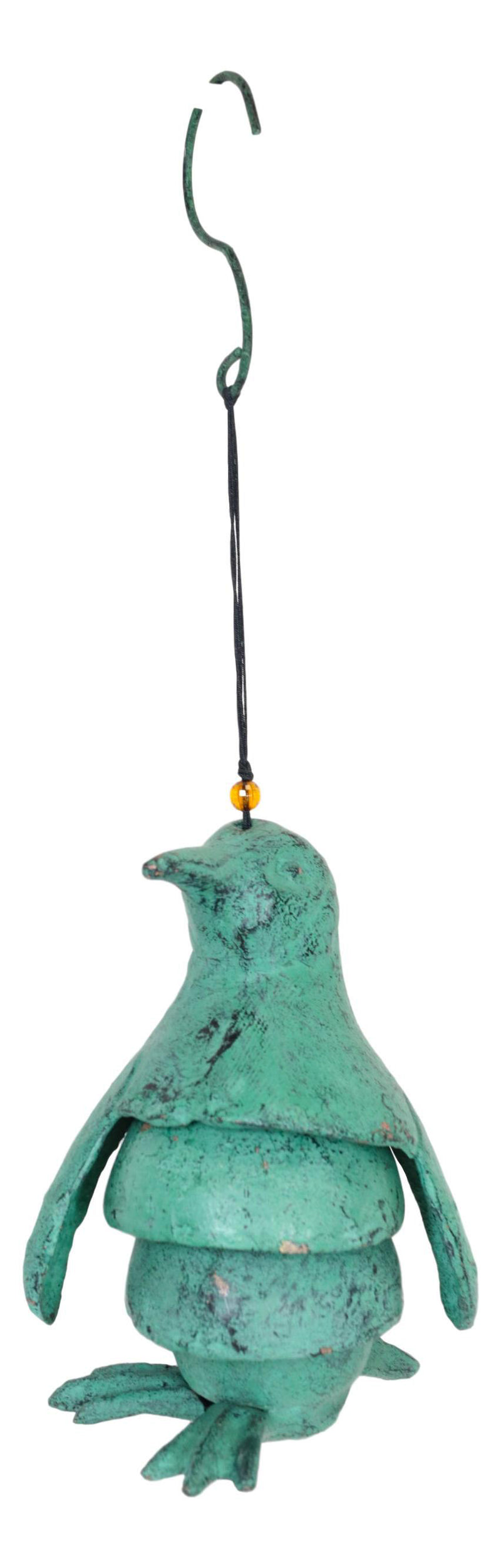 Waddling Polar Emperor Penguin Heavy Cast Iron Segmented Mobile Or Wind Chime