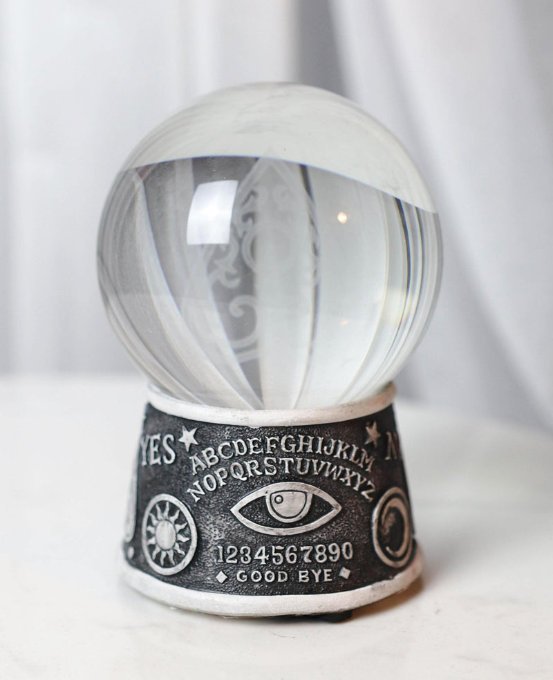 Wicca Ouija Spirit Board Evil Eye Planchette LED Glass Gazing Ball Figurine