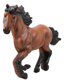 Ebros Western Running Brown Chestnut Horse Wall Decor Sculpture 15.5" Wide