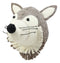 Ebros Fiona Walker England Handmade Organic Baby Animal Head Wall Decor Mini Safari and Farmland Collection (Mini Wolf)