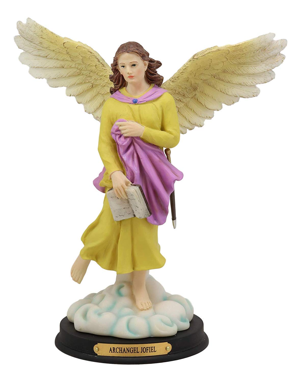 Ebros Kabbalah Tree of Life Catholic Colorful Archangels Statue Set of 7 10"H