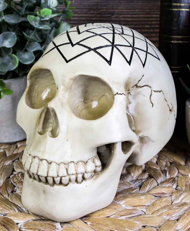 Spiritual Sacred Geometry Sri Yantra Shri Chakra Vastu Symbol Skull Figurine