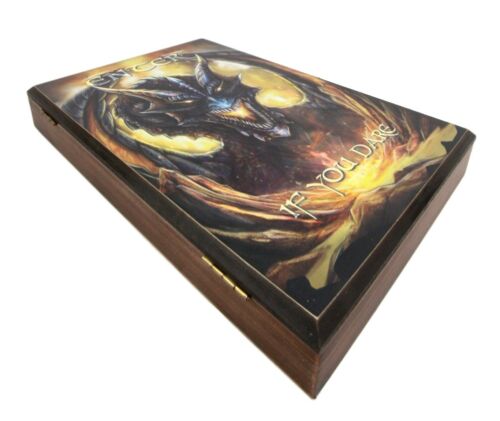 Fantasy Enter The Dragon Lair Book Shaped Multiple Keys Secret Storage Organizer