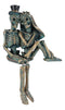 Love Never Dies Skeleton Couple Bride and Groom Sitting Shelf Sitter Figurine