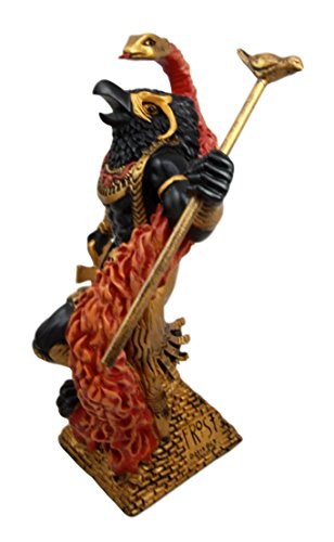 Ebros Gift Egyptian Mythology Horus Ra With Fire Cobra Deity of War & Sky Figurine 9"H