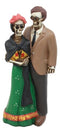 Day of The Dead Skeleton Lovers Couple Frida And Diego Mexican Artists Figurine