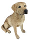 Ebros Large Realistic Lifelike Yellow Labrador Retriever Statue 21"H Golden Retriever