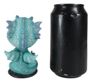 Ebros Wyrmling Baby Hatchling Blue Drake Yoga Dragon Bobblehead Figurine 4"H