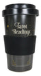 Wicca Psychic Tarot Readings Coffee Card Bamboo Travel Mug Cup W/ Lid And Sleeve