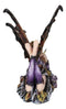 Butterfly Kisses Fall Maple Leaf Fairy With Golden Butterfly Statue 6"Long