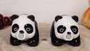 Ceramic Kissing Giant Panda Bears Salt And Pepper Shakers Holder Figurine Set